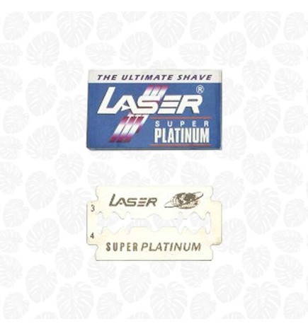 CUCHILLAS DESECHABLES LASER DISPENSADOR 10 HOJAS LASER SUPER PLATINUM