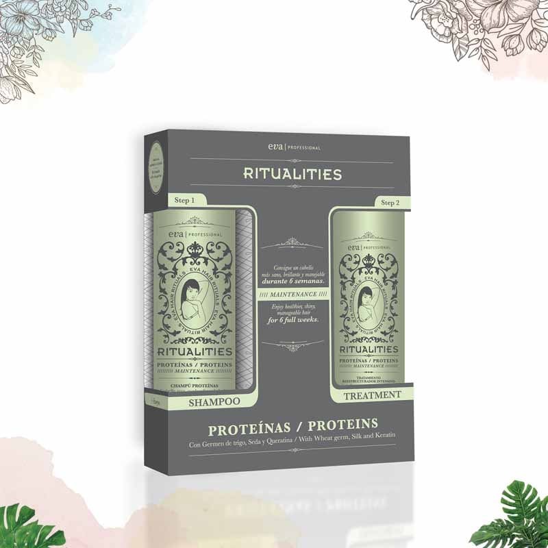 PACK RITUALITIES PROTEINS HOME (INCLUDES 1 SHAMPOO + 1 CONDITIONER TREATMENT)