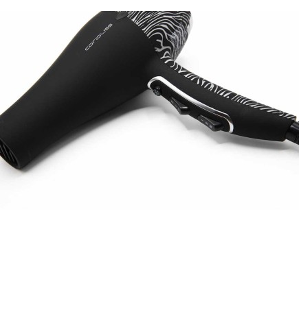 SECADOR DE PELO FLOW DC SILVER ZEBRA SOFT TOUCH CORIOLISS