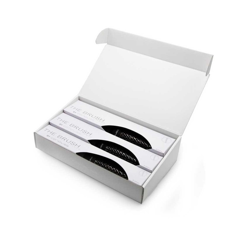 KIT DE 3 CEPILLOS PARA PELO THE BRUSH TITANIUM KIT 3 CORIOLISS