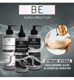 BE BOTOX EFFECT HAIR XTREME HYDRA(KIT TRATAMIENTO DE HIDRATACIÓN CAPILAR EXTREMA)