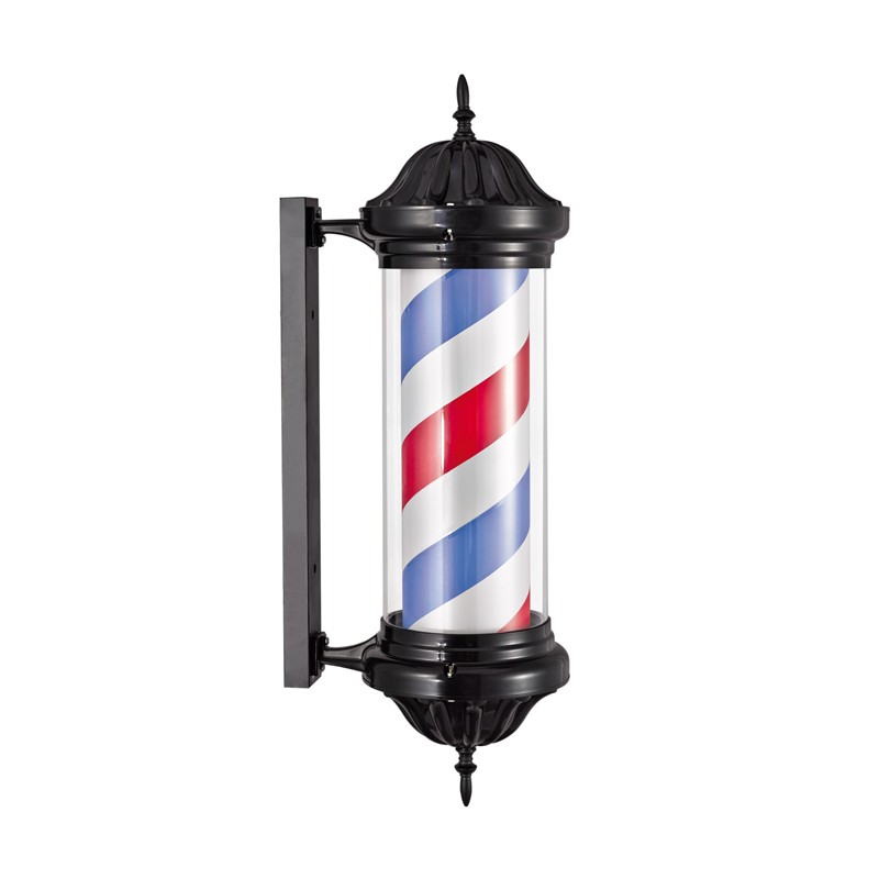 BARBER POLE NEGRO VINTAGE