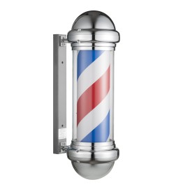 BARBER POLE CROMADO GRANDE