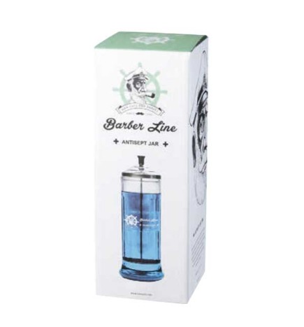 FRASCO DE VIDRIO ESTERILIZADOR GRANDE BARBER LINE 1L