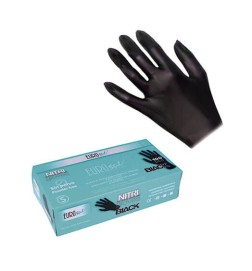 CAJA DE GUANTES DE NITRILO NEGROS (100 UNDS)