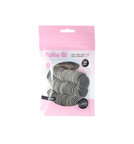 LIMAS POLLIÉ REDONDAS PARA PEDICURA (x 100 unds)