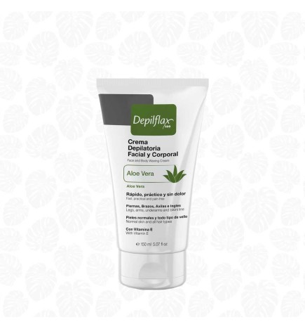 CREMA DEPILATORIA FACIAL Y CORPORAL AT HOME DEPILFLAX 150 ML