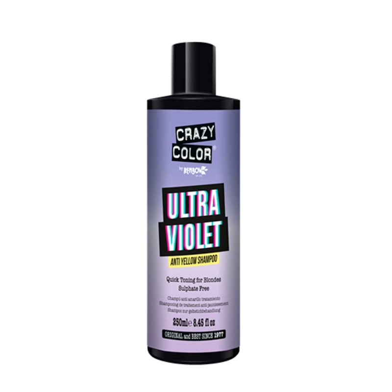 ULTRA VIOLET SHAMPOO (CHAMPÚ VIOLETA ANTIAMARILLOS) 250 ML CRAZY COLOR