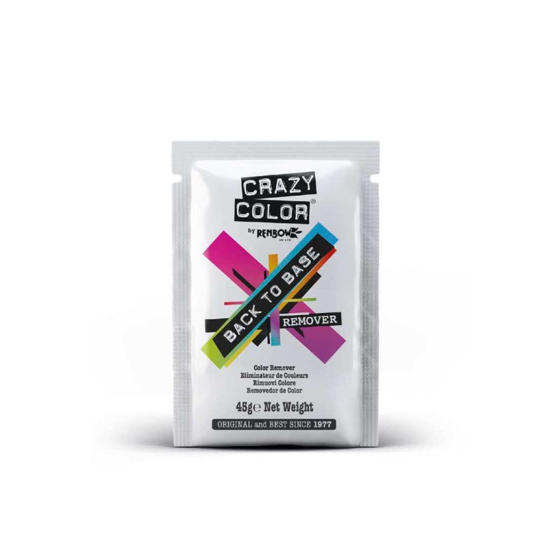 BACK TO BASE REMOVER (REMOVEDOR DE COLORES FANTASÍA) 12 X 45 GR CRAZY COLOR