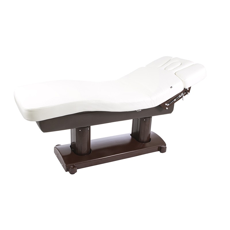 (2249-BROWN BASE) ELECTRIC MASSAGE BED BROWN BASE (PU, 4 MOTORS) TENSOR