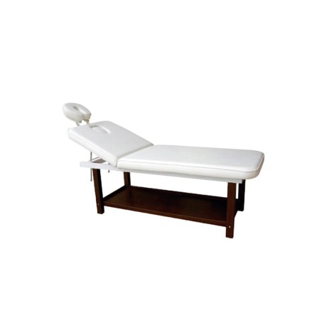 (WK-S001) WOODEN MASSAGE BED DARK BROWN (PVC) ROMBO