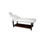 (WK-S001) WOODEN MASSAGE BED DARK BROWN (PVC) ROMBO